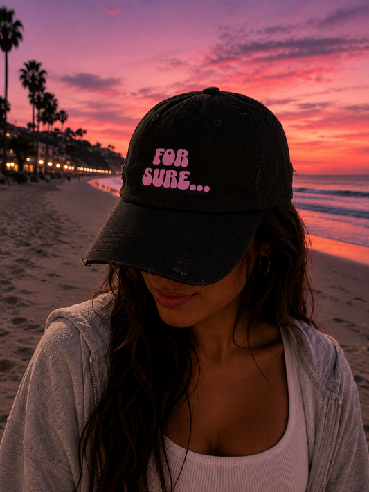 "For Sure" Cap : Pink Version