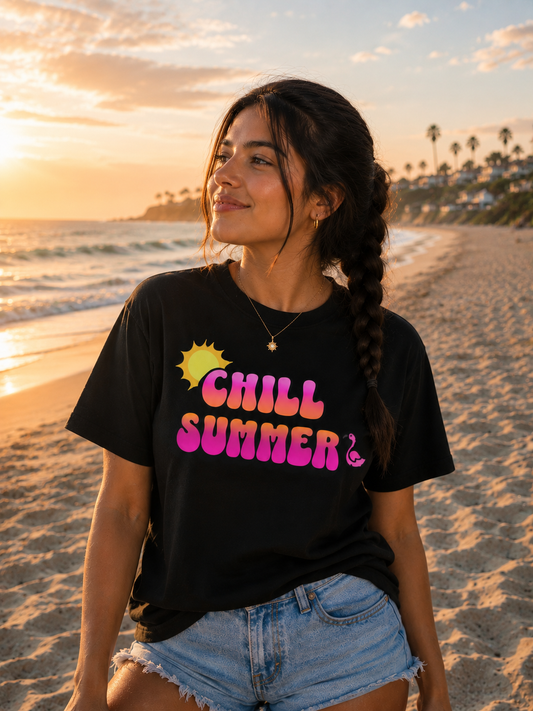 Chill Summer Shirt : Flamingo Version