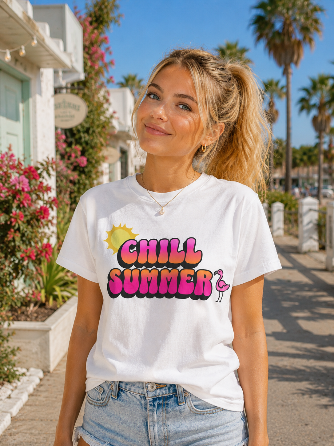 Chill Summer Shirt : Flamingo Version