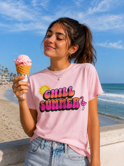 Chill Summer Shirt : Flamingo Version